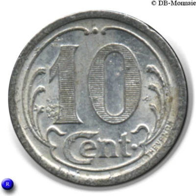 10 Centimes Ham back