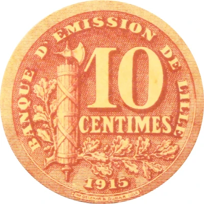 10 Centimes Lille back