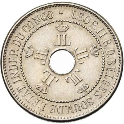 10 Centimes - Léopold II front