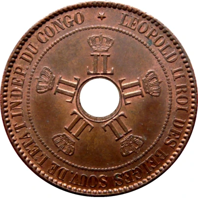 10 Centimes - Léopold II front