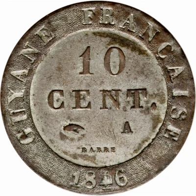 10 Centimes - Louis Philippe I back