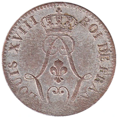 10 Centimes - Louis XVIII front