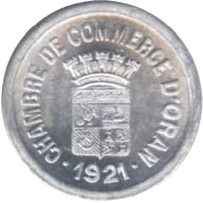 10 Centimes Oran Chamber of Commerce front