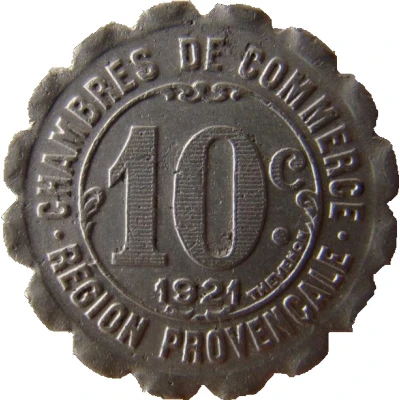 10 Centimes Provencal Region back