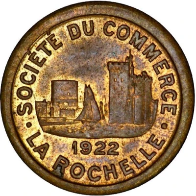 10 Centimes - Société du commerce - La Rochelle [17] Brass front