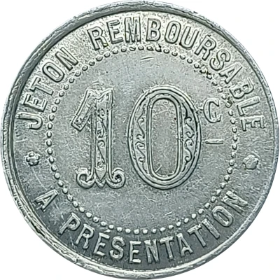 10 Centimes - Syndicat de l'Alimentation en Gros - Hérault [34] back