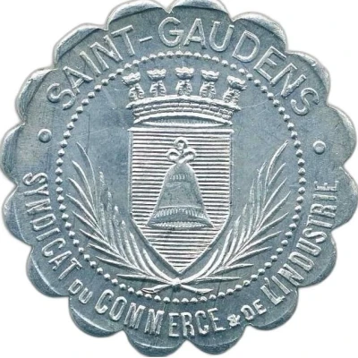 10 Centimes - Syndicat du commerce et de l'industrie - Saint-Gaudens [31] Scalloped Pattern front