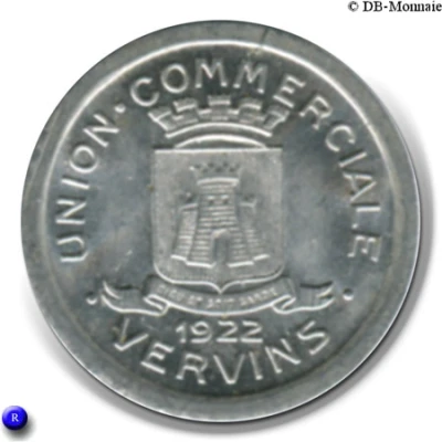 10 Centimes - Union Commerciale - Vervins [Aisne] front