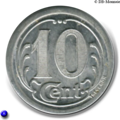 10 Centimes - Union Commerciale - Vervins [Aisne] back