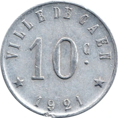 10 Centimes - Union Commerciale et Industrielle - Caen [14] back