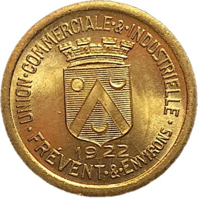 10 Centimes - Union Commerciale et Industrielle - Frévent [62] Brass front