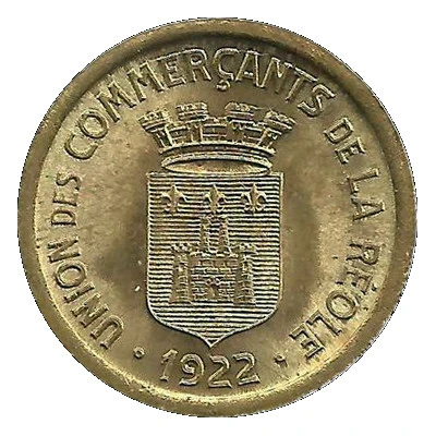 10 Centimes - Union des Commerçants - La Réole [33] Brass front