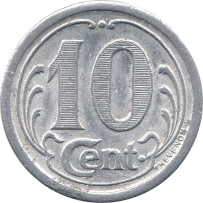 10 Centimes Vimoutiers back