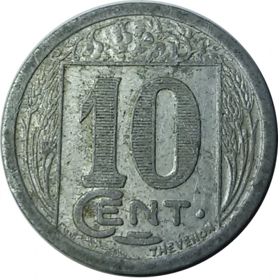 10 Centimes back