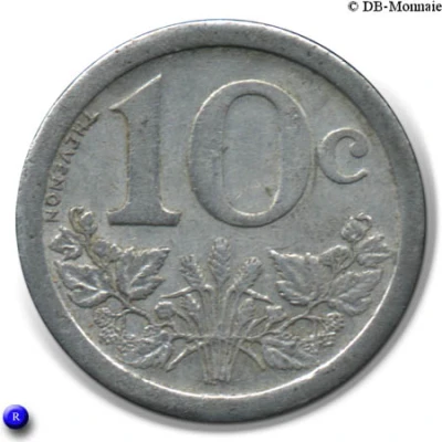 10 Centimes back