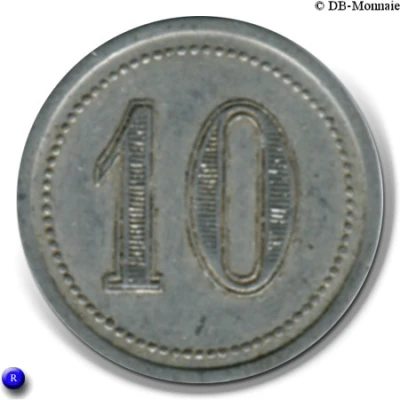 10 Centimes ND back