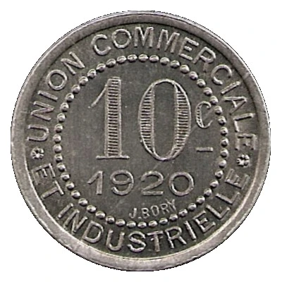 10 Centimes back