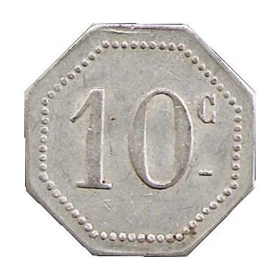 10 Centimes ND back