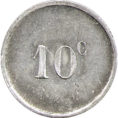 10 Centimes ND back