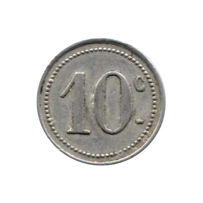 10 Centimes ND back