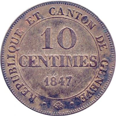 10 Centimes back