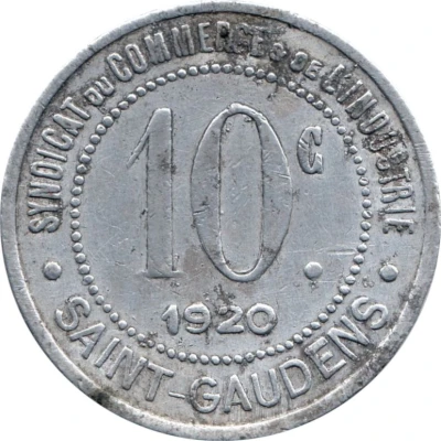 10 Centimes back