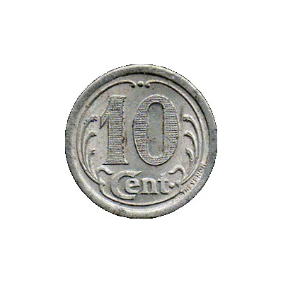 10 Centimes back