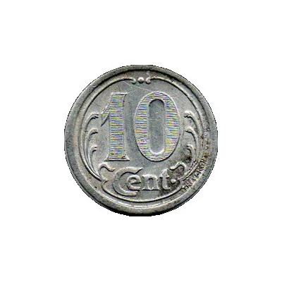 10 Centimes back