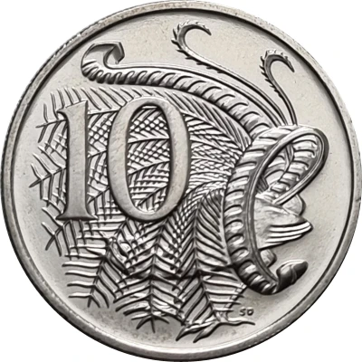 10 Cents - Charles III 1st Portrait; Lyrebird back