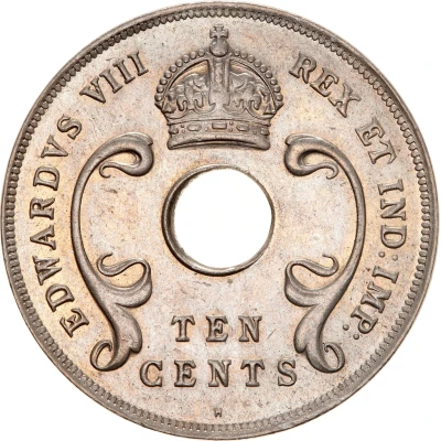 10 Cents - Edward VIII Mule; East Africa front