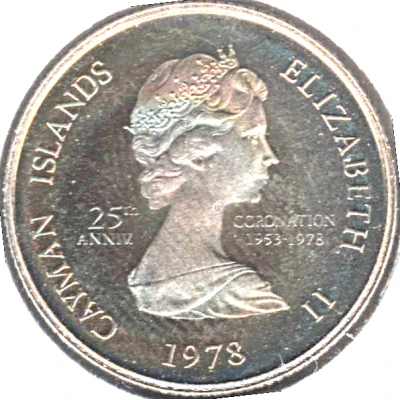 10 Cents - Elizabeth II 25th Anniversary of Queen Elizabeth II Coronation front