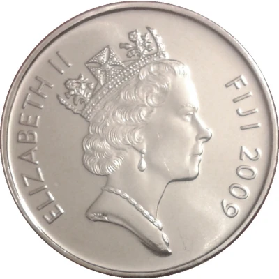 10 Cents - Elizabeth II 3rd portrait, small type front