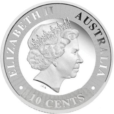 10 Cents - Elizabeth II 4th Portrait - Kangaroo - Silver Proof front