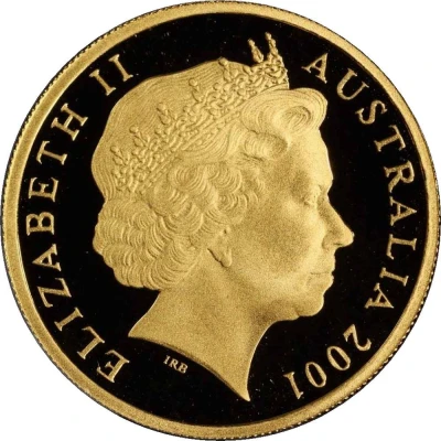 10 Cents - Elizabeth II 4th Portrait - Lyrebird; Gold Proof front