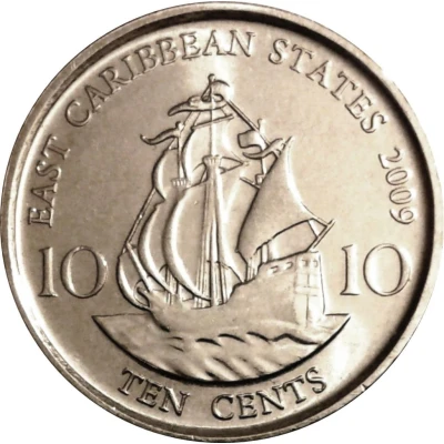 10 Cents - Elizabeth II 4th portrait back