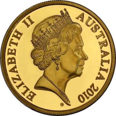 10 Cents - Elizabeth II 5th Portrait - Gottwald Proof Gold front