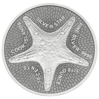 10 Cents - Elizabeth II Silver Star back