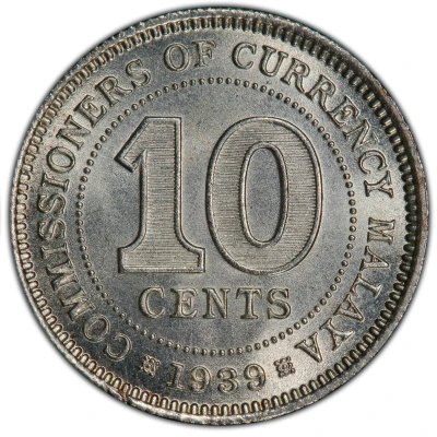 10 Cents - George VI back