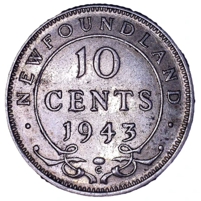 10 Cents - George VI back