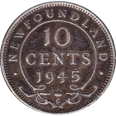 10 Cents - George VI back