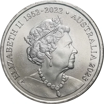 10 Cents In the name of Elizabeth II; 6th Portrait - Memorial Obverse front