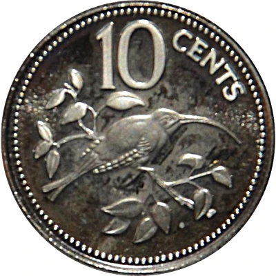 10 Cents Long-Tailed Hermit; Copper-Nickel back