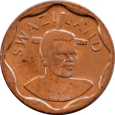 10 Cents - Mswati III 2nd portrait front