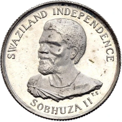 10 Cents - Sobhuza II Independence front