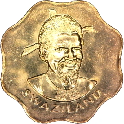 10 Cents - Sobhuza II front