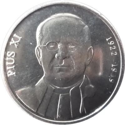 10 Cèntims Pope Pius XI back