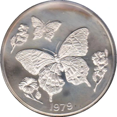 10 Dollars Butterfly; copper-nickel back