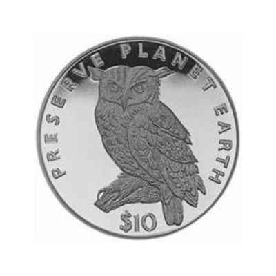 10 Dollars Cape eagle-owl back