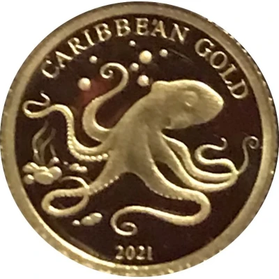 10 Dollars Caribbean Octopus back