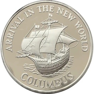 10 Dollars Columbus's arrival in the New World back